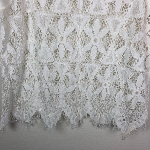 Anthropologie Deletta Scalloped Lace Tank Size S - Picture 3 of 7